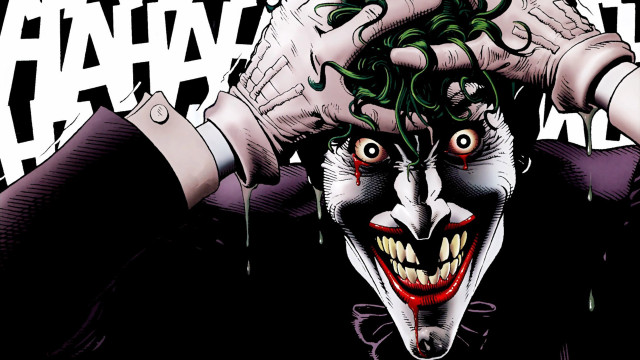 Joker green hair creepy face free wallpaper - medium preview image