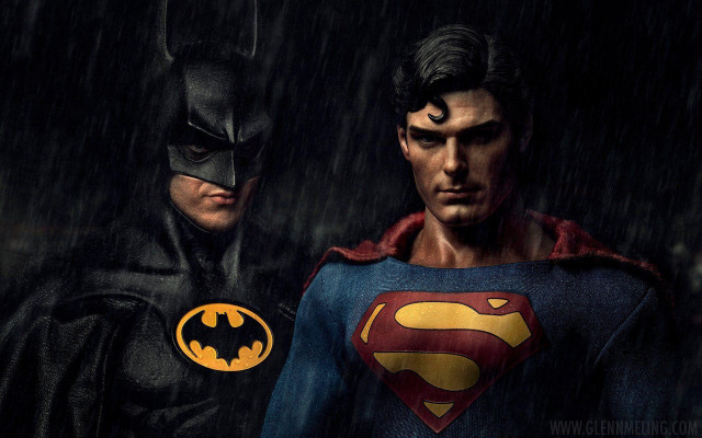 Batman superman rain costumes symbol free wallpaper - medium preview image