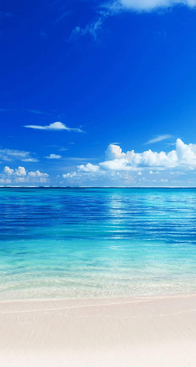 Beach boat blue sky clouds #2 free wallpaper - medium preview image