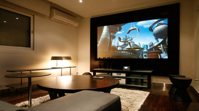 Living room large screen tv #3 free wallpaper - medium preview image