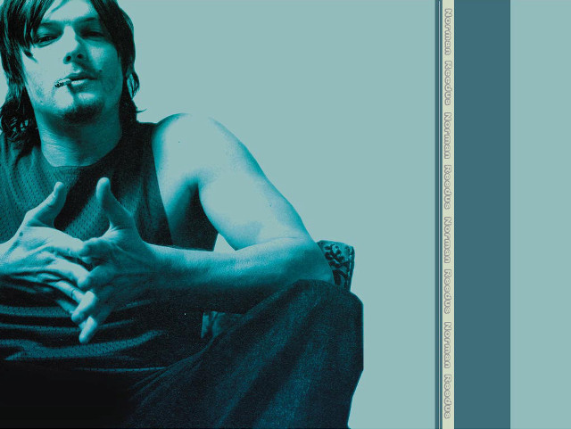 Man sitting crossed hands blue free wallpaper - medium preview image