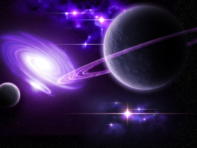 Space scene star planet bright free wallpaper - medium preview image