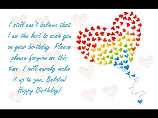 Birthday card heart balloon message free wallpaper - medium preview image
