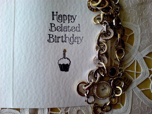 Happy belated birthday card cupcake free wallpaper - medium preview image