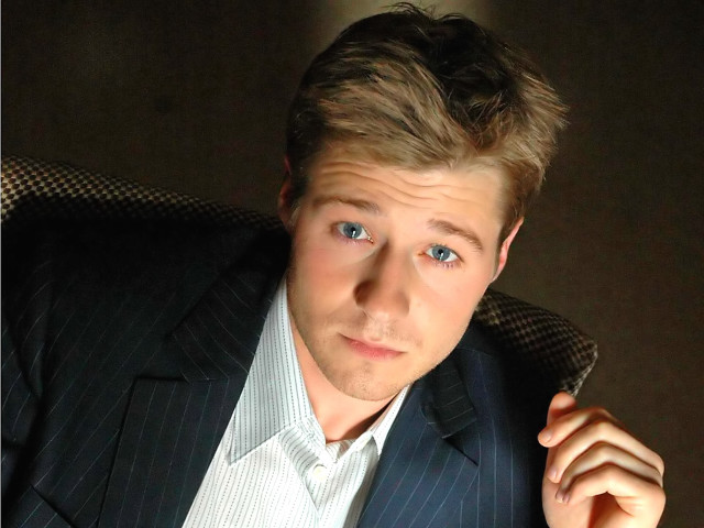 Man suit tie photorealistic painting free wallpaper - medium preview image