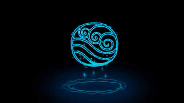 Blue ball hologram arcane lightning free wallpaper - medium preview image
