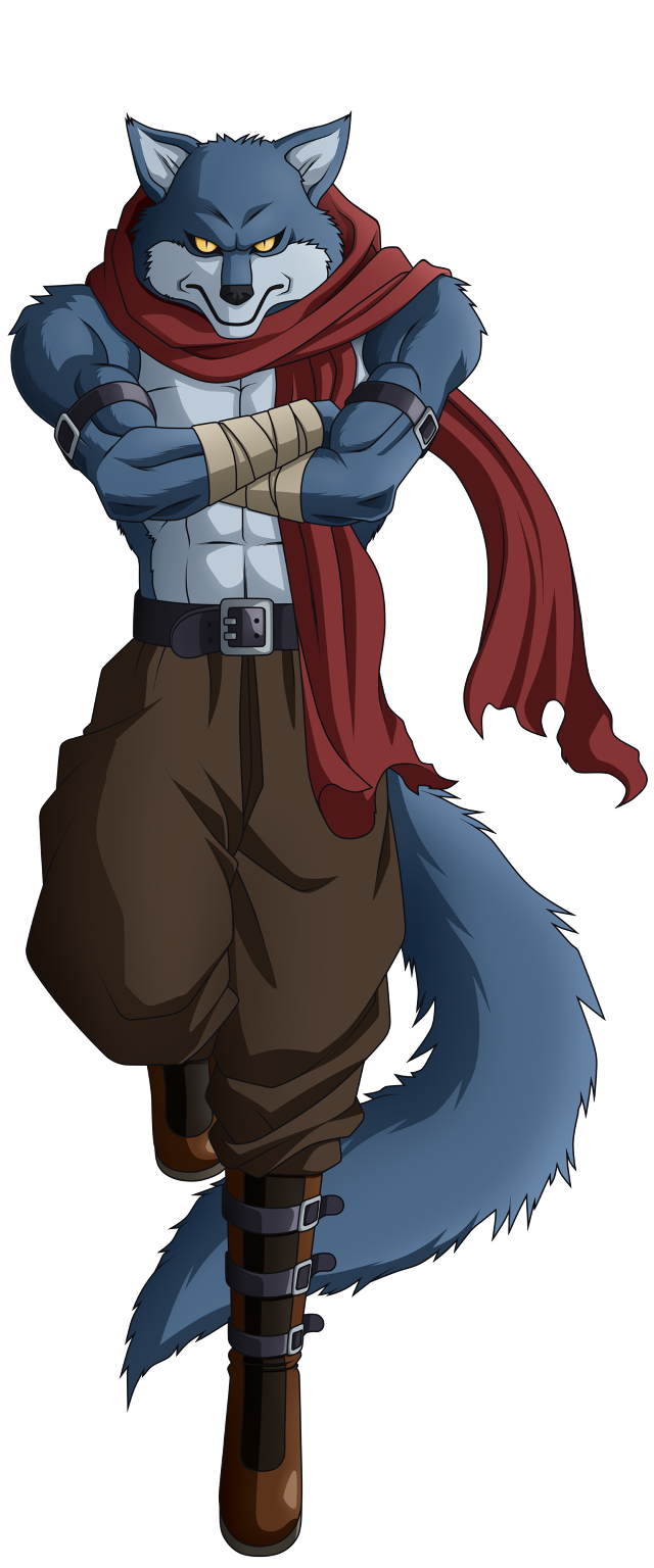 Cartoon character red scarf fox free wallpaper - medium preview image