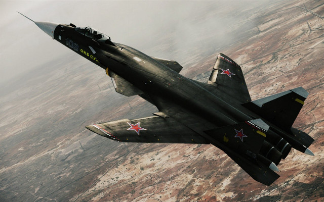 Fighter jet desert sky red free wallpaper - medium preview image