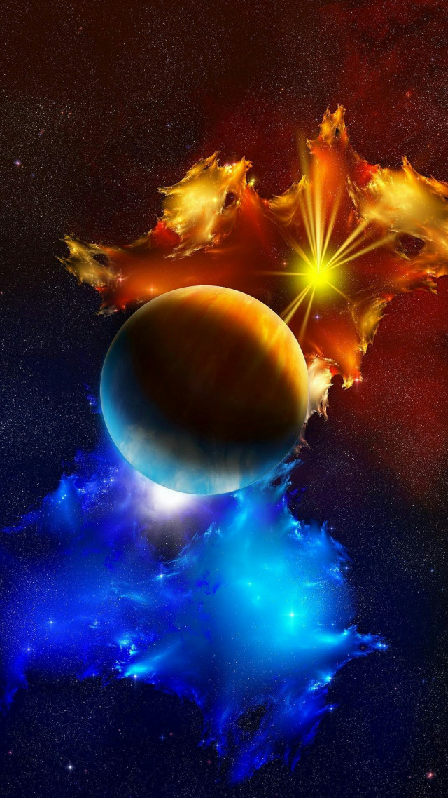 Planet sky bright star blue free wallpaper - medium preview image