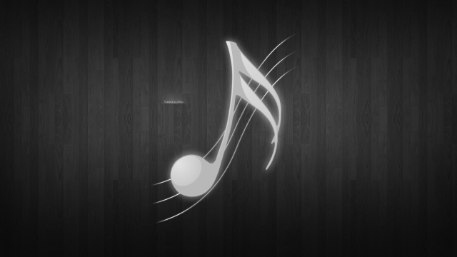 Musical note white light dark free wallpaper - medium preview image