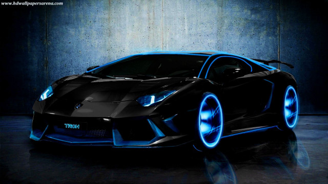 Black blue lamb car blue free wallpaper - medium preview image