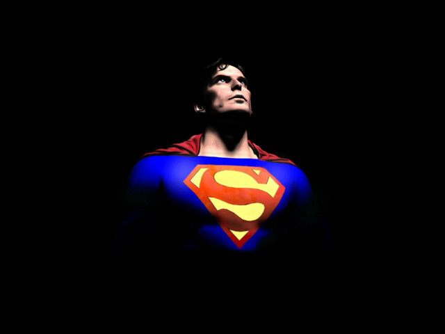 Superman heroic poster male beard free wallpaper - medium preview image