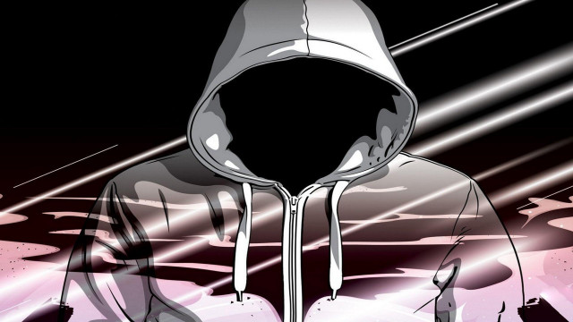Hooded sweatshirt neon background line free wallpaper - medium preview image