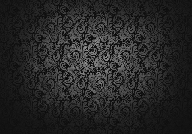 Black wallpaper swirls leaves surface #2 free wallpaper - medium preview image