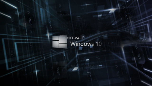 Dark background windows logo white free wallpaper - medium preview image