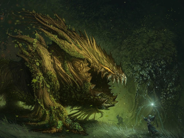Creature long tail light mouth free wallpaper - medium preview image