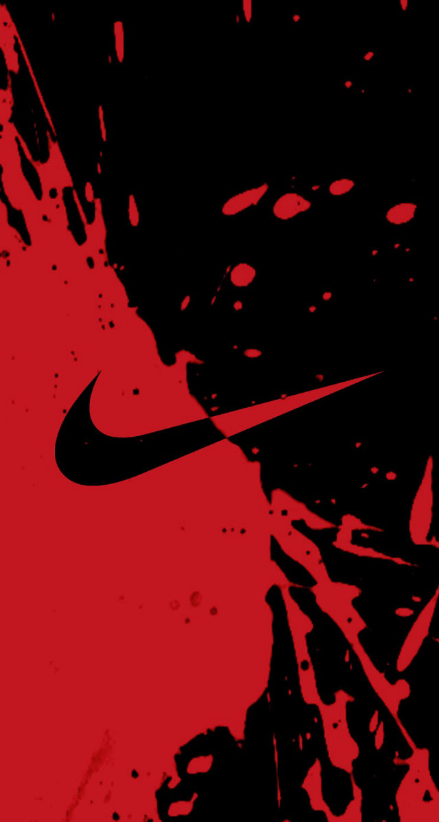 Nike blood splatter moon red free wallpaper - medium preview image