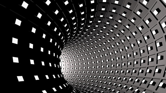 Black white hole wall squares free wallpaper - medium preview image