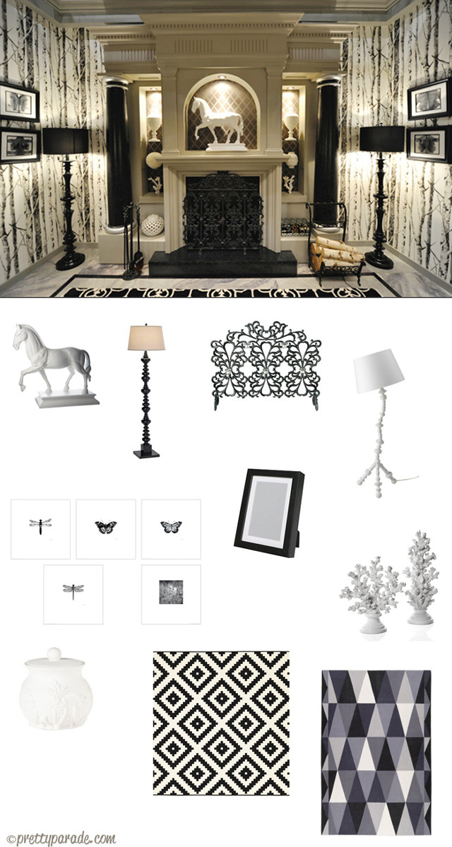 Livingroom fireplace horse wallpaper statue free wallpaper - medium preview image