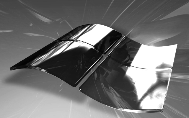 Metal shiny bw raytrace deconstructivism free wallpaper - medium preview image