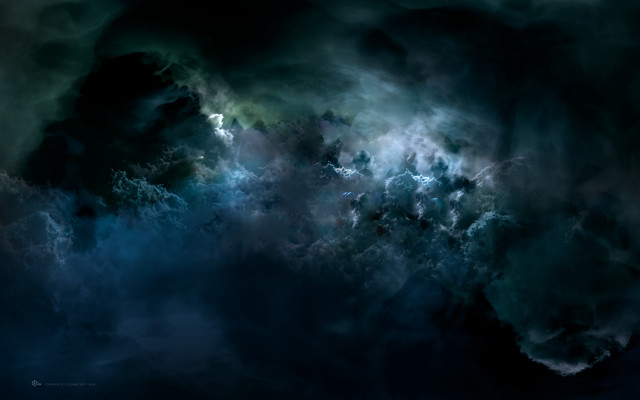 Dark stormy sky plane flying free wallpaper - medium preview image