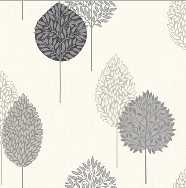 Tree pattern wallpaper white background free wallpaper - medium preview image