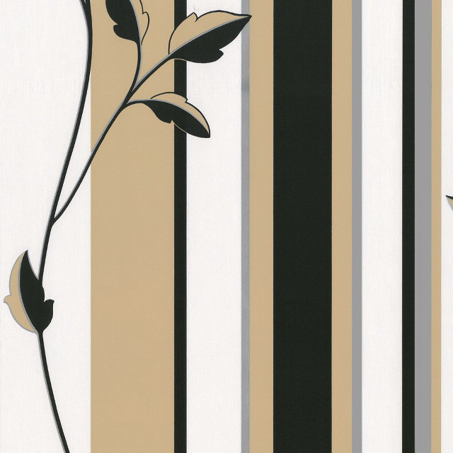 Striped wall flower plant stem free wallpaper - medium preview image