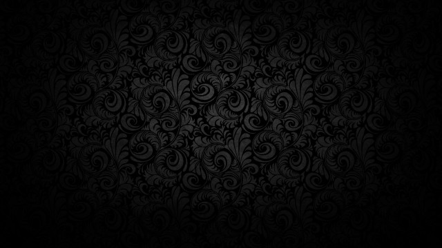 Black wallpaper swirl leaf pattern free wallpaper - medium preview image