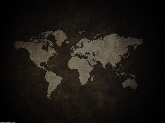 World map dark background faded free wallpaper - medium preview image