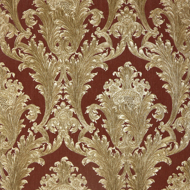 Red gold wallpaper flower leaf free wallpaper - medium preview image