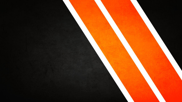 Black orange striped wall white free wallpaper - medium preview image