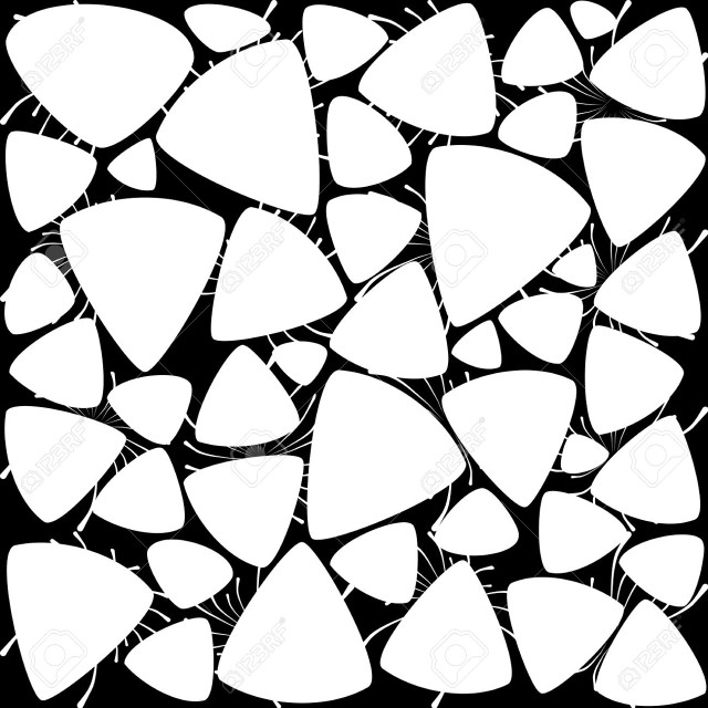 Black white hearts pattern background free wallpaper - medium preview image