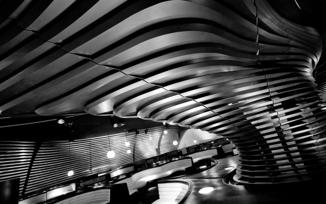 Curved ceiling curved wall deconstructivism free wallpaper - medium preview image
