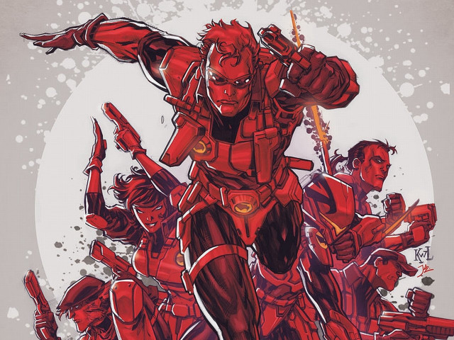Group people guns armor white free wallpaper - medium preview image