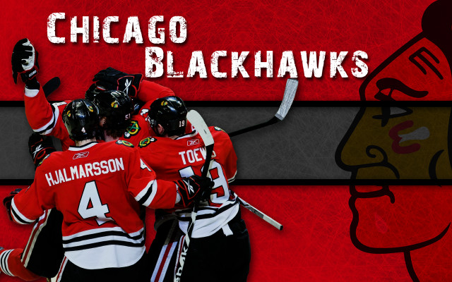 Hockey players red background chicago free wallpaper - medium preview image