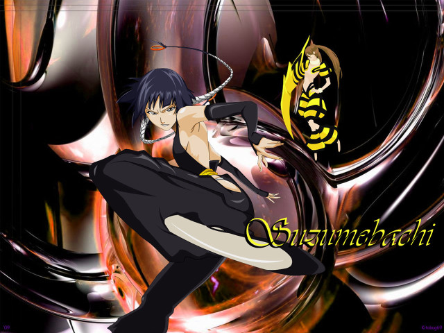 Anime character sword dragon back free wallpaper - medium preview image