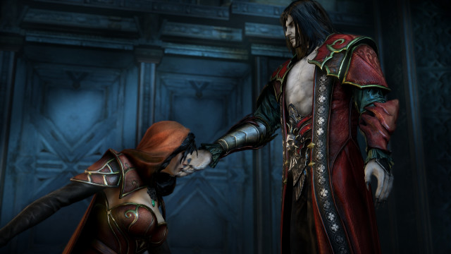 Man woman dark room holding free wallpaper - medium preview image