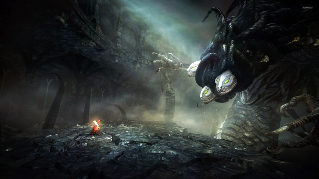 Person dragon demon cave dark free wallpaper - medium preview image