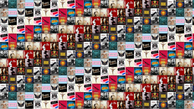 Woman cat collage cat head free wallpaper - medium preview image