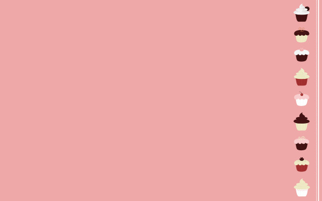 Pink cupcakes pastel minimalist dahlov free wallpaper - medium preview image