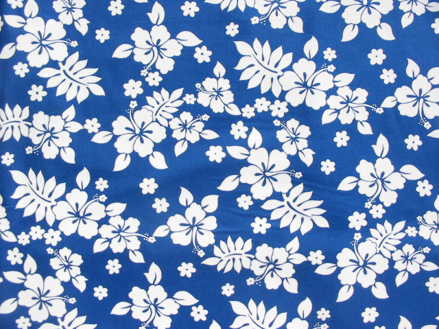 Blue white flowered fabric white free wallpaper - medium preview image
