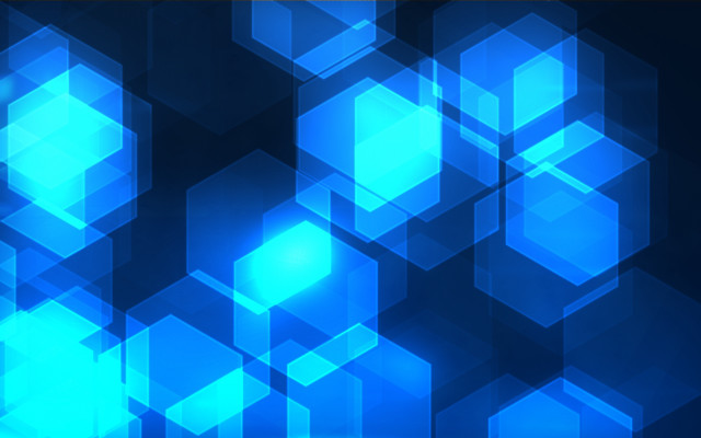 Blue abstract hexagons lightblue 3d free wallpaper - medium preview image