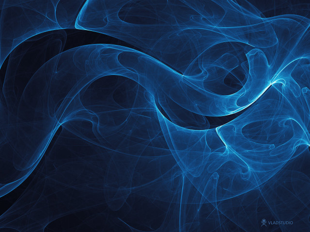 Blue abstract background wavy black free wallpaper - medium preview image