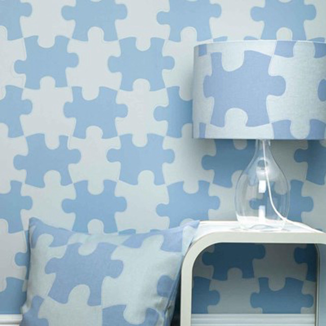 Lamp nightstand blue white wallpaper free wallpaper - medium preview image