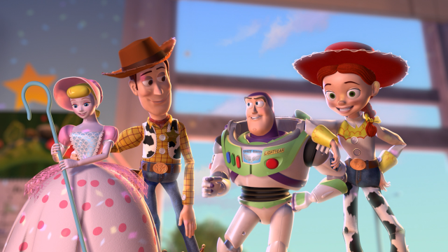 Toy story characters cartoon scene free wallpaper - medium preview image