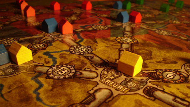 Board game small houses candles free wallpaper - medium preview image