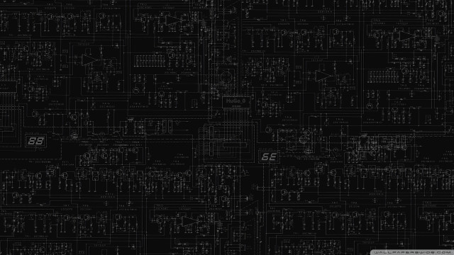 Black white circuit board numbers free wallpaper - medium preview image