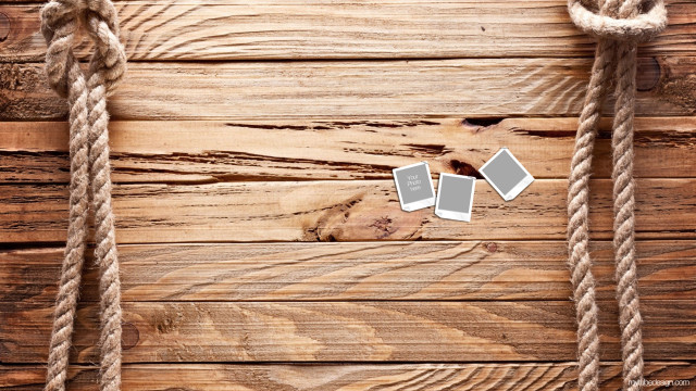 Rope two pictures wooden surface free wallpaper - medium preview image