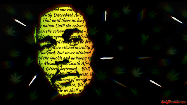 Yellow mask black background quote free wallpaper - medium preview image