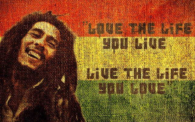 Man dreadlocks flag background words free wallpaper - medium preview image